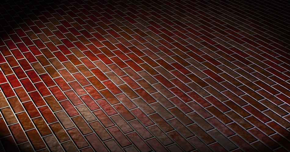 Close-up of the topping structure with the red bricks, in light and shadow, clipart
