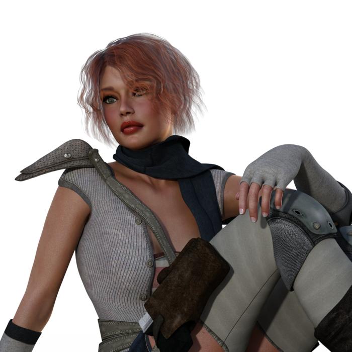 portrait woman uniform future