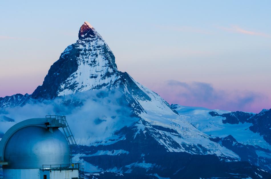 snowy beautiful mountain