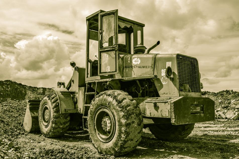 farm old bulldozer