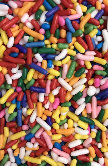 colorful sweets as background