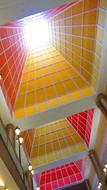 Singapore Architecture geometry yellow pink