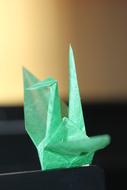 Paper Cranes Green Bird