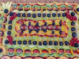 sweet fruit on the cake