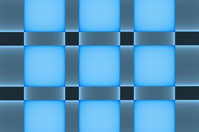 wall blue steel light