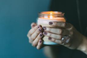 Light Candle Girl hands