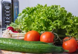 homemade tomatoes with cucumber