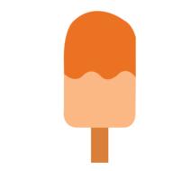orange sweet ice cream