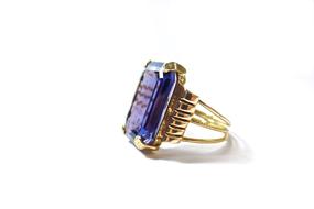 big blue stone ring