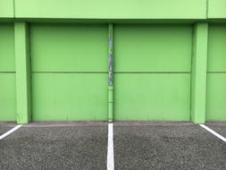 Background Green light Wall