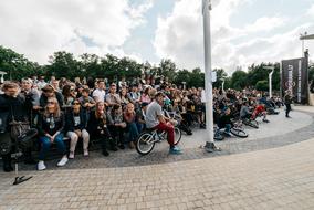 People Skate and Bike