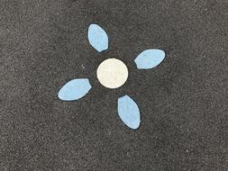 flower pattern on the floor