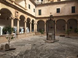 inner courtyard of a monastery in Mallorca