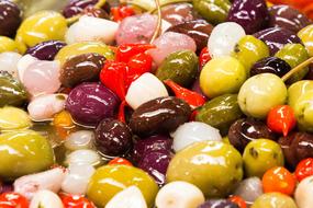 Spicy veggies in oil