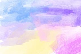 background art abstract watercolor blue yellow pink