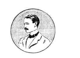 man portrait as a vintage drawing