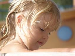 Child blonde Face
