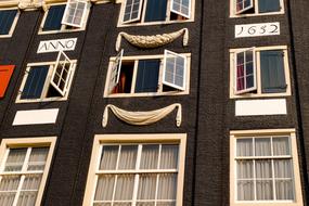 House Facade painted brick