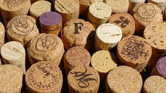 collection of wine corks
