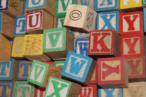 Toy Blocks Wooden letters