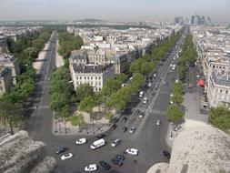 cars on the street in Paris