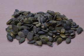 pumpkin seeds on the table