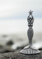 Mermaid statuette on Beach