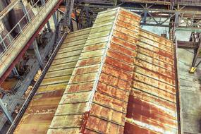 picture of rusted roof factory