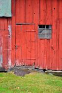 red Vermont Barn Door