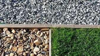 pebbles and Grass, Texture