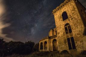 Architecture Building dark sky stars