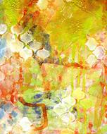 mixed paints as abstract art