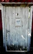 Door Gate City wood