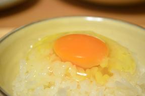 yolk on rice