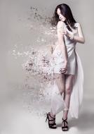 Girl In White Dress Hairstyle Hair