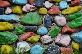 colorful Stone Wall