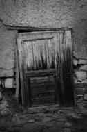 old Door Black and White