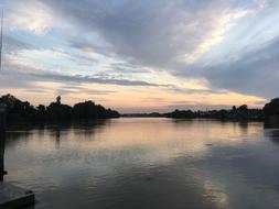 River Thames in London at Sunset