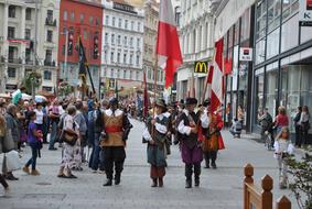 People on Brno day, Czech Republic in 2016