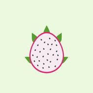 dragon fruit drawing
