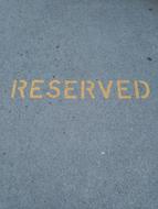 Parking Reserved Road