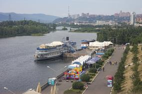 Krasnoyarsk Quay city port