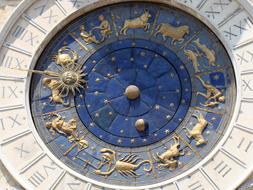 signs of the zogiac Clock in Venice