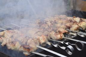meat frying