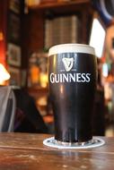 refreshing beer in a glass