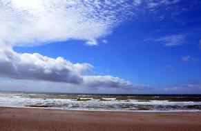 North Sea Beach in Denmark view