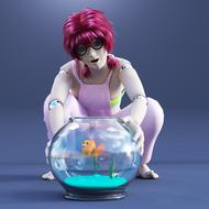 Anime Manga Cosplay and fish