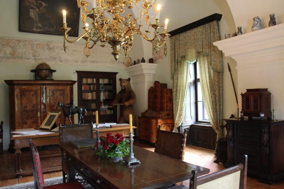 interior of the Chervena Lgota castle