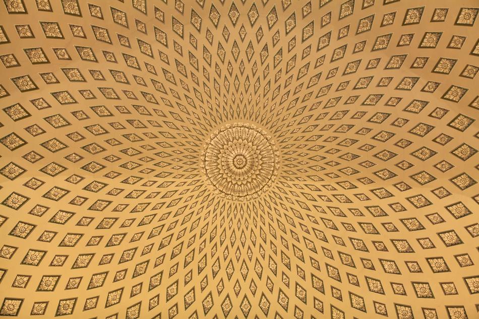 modern structure as background