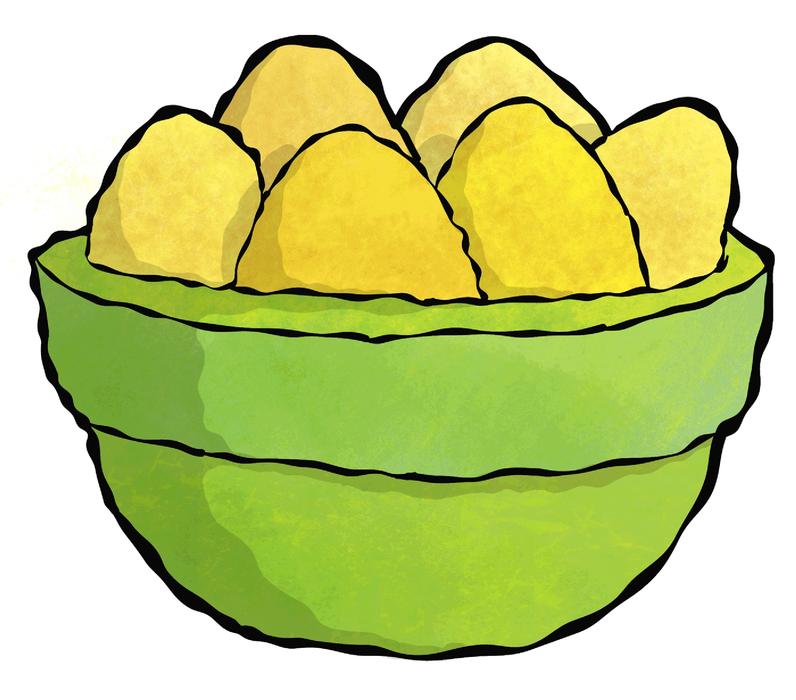 Eggs in a plate of green pattern